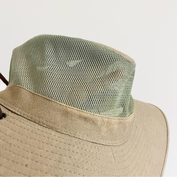 Dorfman Pacific Headwear Brushed Twill and Mesh Safari Bucket Hat Unisex Green L - Picture 5 of 11